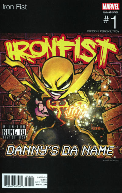Cover for Iron Fist (Marvel, 2017 series) #1 [Kaare Andrews 'Hip-Hop']