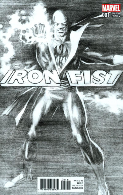 Cover for Iron Fist (Marvel, 2017 series) #1 [Alex Ross Sketch]