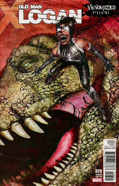 Cover for Old Man Logan (Marvel, 2016 series) #28 [Rahzzah 'Venomized Villains']
