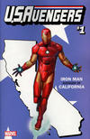 Cover Thumbnail for U.S. Avengers (2017 series) #1 [California State Avenger Iron Man Variant - Rod Reis]