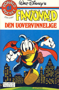 Cover Thumbnail for Donald Pocket (Hjemmet / Egmont, 1968 series) #61 - Fantonald den uovervinnelige [2. utgave bc-F 330 63]