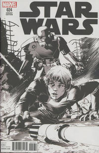 Cover Thumbnail for Star Wars (Marvel, 2015 series) #24 [Incentive Mike Deodato Black and White Variant]