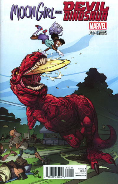 Cover for Moon Girl and Devil Dinosaur (Marvel, 2016 series) #13 [Incentive Pasqual Ferry Variant]