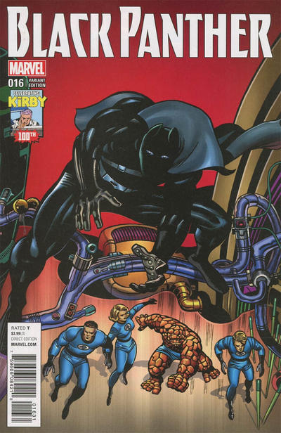 Cover for Black Panther (Marvel, 2016 series) #16 [Jack Kirby 100th Birthday Anniversary]