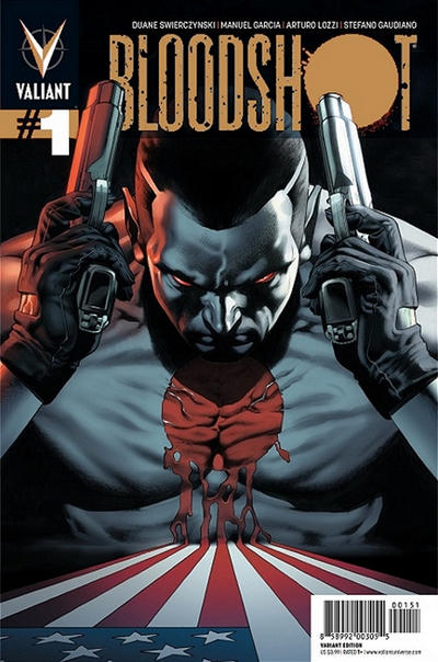Cover for Bloodshot (Valiant Entertainment, 2012 series) #1 [Gold Logo Edition]