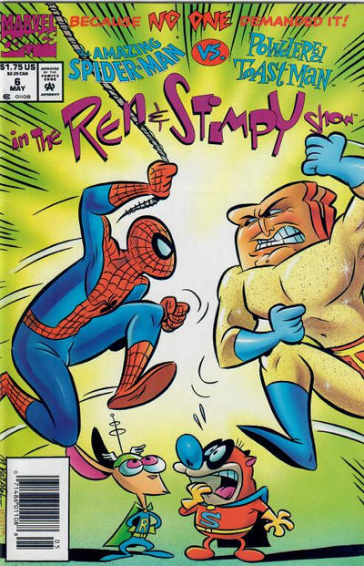 Cover for The Ren & Stimpy Show (Marvel, 1992 series) #6 [Newsstand]