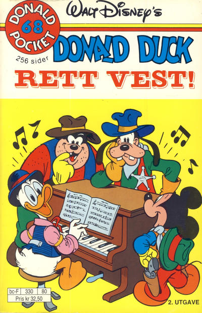 Cover for Donald Pocket (Hjemmet / Egmont, 1968 series) #68 - Donald Duck Rett vest! [2. utgave bc-F 330 80]