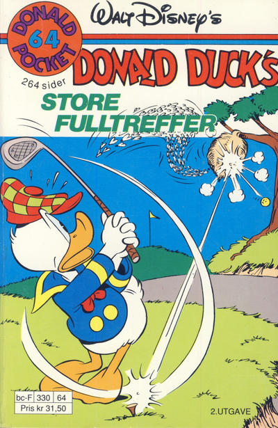 Cover for Donald Pocket (Hjemmet / Egmont, 1968 series) #64 - Donald Duck's store fulltreffer [2. utgave bc-F 330 64]