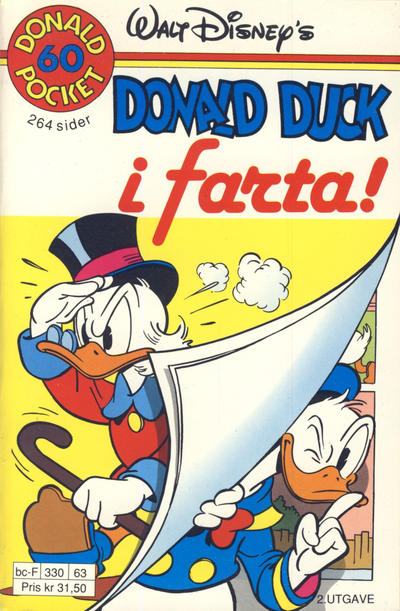 Cover for Donald Pocket (Hjemmet / Egmont, 1968 series) #60 - Donald Duck i farta! [2. utgave bc-F 330 63]