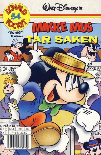 Cover for Donald Pocket (Hjemmet / Egmont, 1968 series) #54 - Mikke Mus tar saken [2. utgave bc-F 390 02]