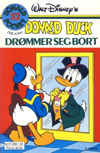 Cover for Donald Pocket (Hjemmet / Egmont, 1968 series) #52 - Donald Duck drømmer seg bort [2. utgave bc-F 330 35]