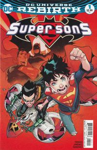 Cover for Super Sons (DC, 2017 series) #1 [Francesco Mattina Black and White Cover]