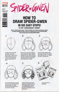 Cover Thumbnail for Spider-Gwen (Marvel, 2015 series) #25 [Variant Edition - 'How-to-Draw' - Chip Zdarsky Cover]