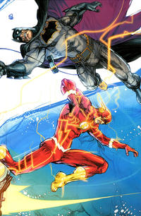 Cover Thumbnail for Batman / The Flash: The Button - Deluxe Edition (DC, 2017 series) [Jason Fabok Lenticular Cover]