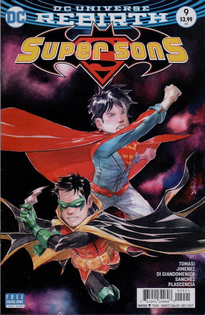 Cover for Super Sons (DC, 2017 series) #9 [Dustin Nguyen Cover]
