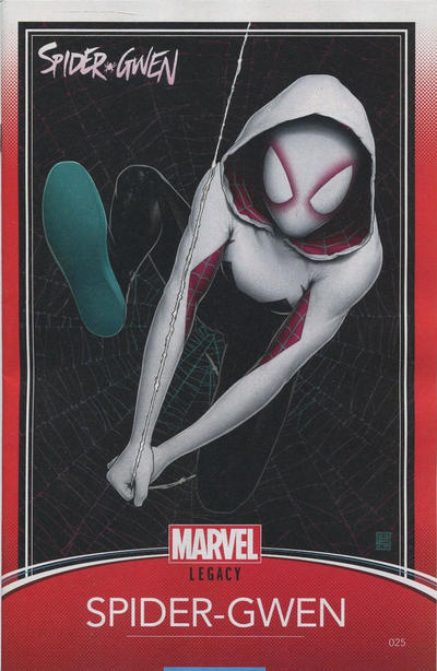 Cover for Spider-Gwen (Marvel, 2015 series) #25 [Variant Edition - Trading Card - John Tyler Christopher Cover]