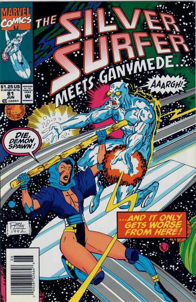 Cover for Silver Surfer (Marvel, 1987 series) #81 [Newsstand]