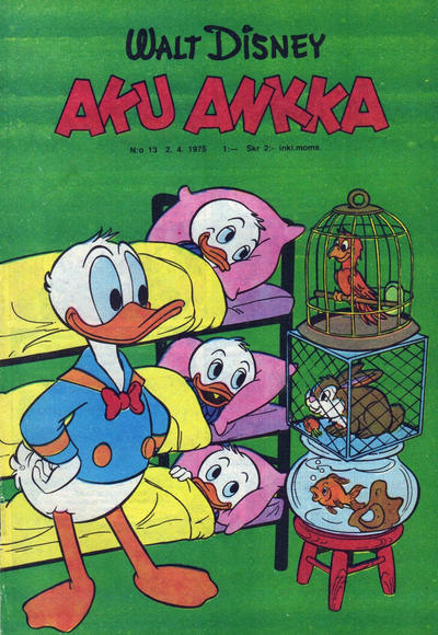 Cover for Aku Ankka (Sanoma, 1951 series) #13/1975
