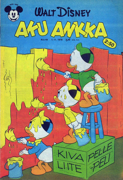 Cover for Aku Ankka (Sanoma, 1951 series) #44/1978
