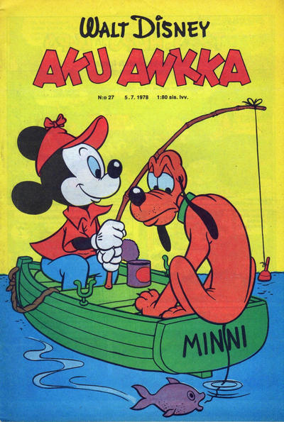 Cover for Aku Ankka (Sanoma, 1951 series) #27/1978
