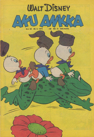 Cover for Aku Ankka (Sanoma, 1951 series) #22/1974