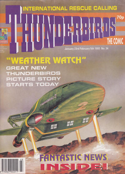 Cover for Thunderbirds: The Comic (Fleetway Publications, 1991 series) #34