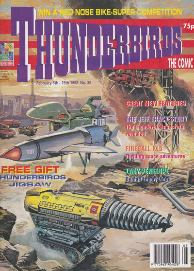 Cover for Thunderbirds: The Comic (Fleetway Publications, 1991 series) #35