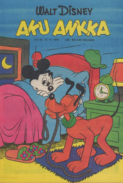 Cover for Aku Ankka (Sanoma, 1951 series) #45/1975