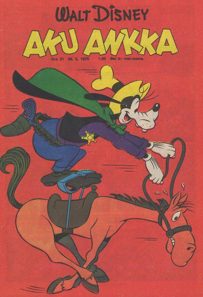 Cover for Aku Ankka (Sanoma, 1951 series) #21/1975