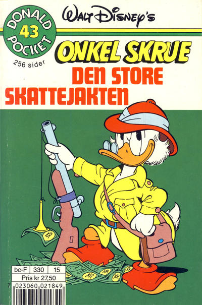 Cover for Donald Pocket (Hjemmet / Egmont, 1968 series) #43 - Onkel Skrue Den store skattejakten [2. utgave bc-F 330 15]