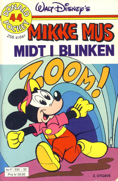 Cover for Donald Pocket (Hjemmet / Egmont, 1968 series) #44 - Mikke Mus Midt i blinken [2. utgave bc-F 330 32]