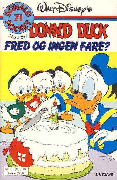 Cover for Donald Pocket (Hjemmet / Egmont, 1968 series) #71 - Donald Duck Fred og ingen fare? [2. utgave bc-F 330 81]