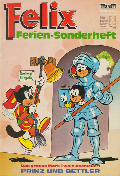 Cover for Felix Sonderheft (Bastei Verlag, 1964 series) #[nn/1973] - Ferien-Sonderheft