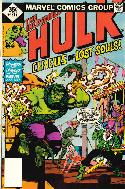 Cover for The Incredible Hulk (Marvel, 1968 series) #217 [Whitman]