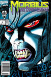 Cover for Morbius: The Living Vampire (Marvel, 1992 series) #2 [Newsstand]