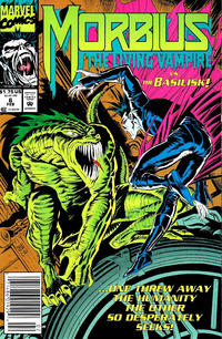Cover for Morbius: The Living Vampire (Marvel, 1992 series) #6 [Newsstand]