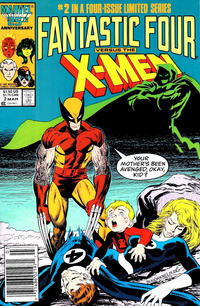 Cover for Fantastic Four vs. X-Men (Marvel, 1987 series) #2 [Newsstand]