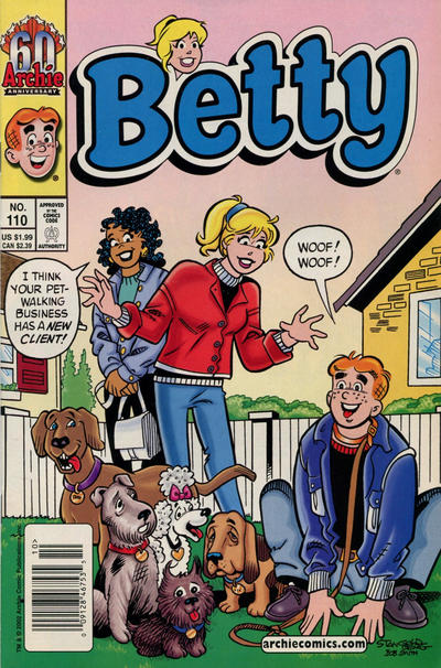 Cover for Betty (Archie, 1992 series) #110 [Newsstand]