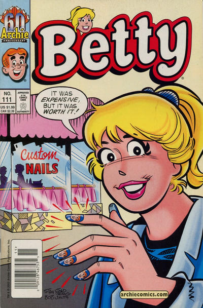 Cover for Betty (Archie, 1992 series) #111 [Newsstand]