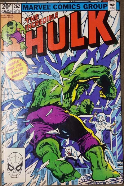 Cover for The Incredible Hulk (Marvel, 1968 series) #262 [British]