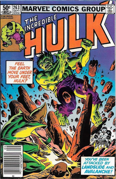 Cover for The Incredible Hulk (Marvel, 1968 series) #263 [Newsstand]