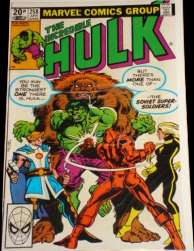 Cover for The Incredible Hulk (Marvel, 1968 series) #258 [British]