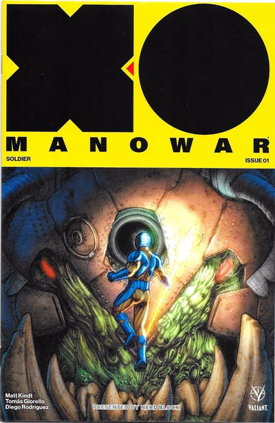 Cover for X-O Manowar (2017) (Valiant Entertainment, 2017 series) #1 [Nerd Block Subscription Service - Ryan Bodenheim]