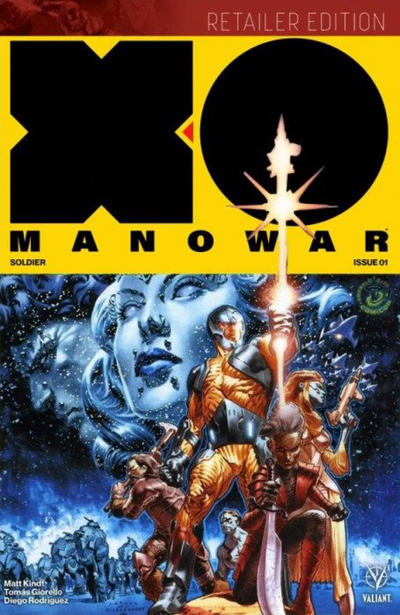 Cover for X-O Manowar (2017) (Valiant Entertainment, 2017 series) #1 [ECCC Diamond Retailers Lunch Exclusive Lewis Larosa Variant]