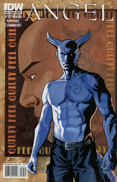 Cover for Angel (IDW, 2009 series) #35 [Cover B "#34" Misprint]