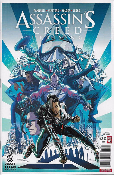 Cover for Assassin's Creed: Uprising (Titan, 2017 series) #6 [Cover A - Jose Holder]