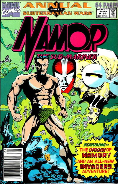 Cover for Namor, the Sub-Mariner Annual (Marvel, 1991 series) #1 [Newsstand]