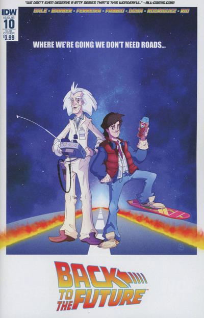 Cover for Back to the Future (IDW, 2015 series) #10 [Subscription Cover]