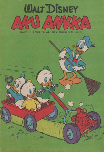 Cover for Aku Ankka (Sanoma, 1951 series) #37/1968