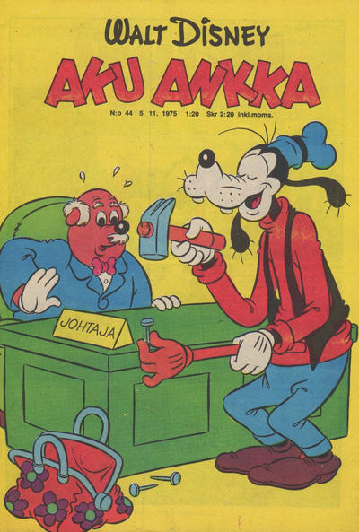 Cover for Aku Ankka (Sanoma, 1951 series) #44/1975